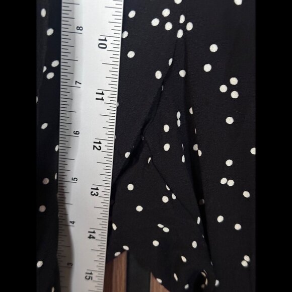 New Flynn Skye Jumpsuit Small Black Polka Dot Halter Neck Flare Lightweight - Picture 5 of 9